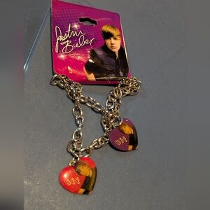 Rare Justin Bieber BFF 2010 Braclet With Charms . New With Tags From Claire's